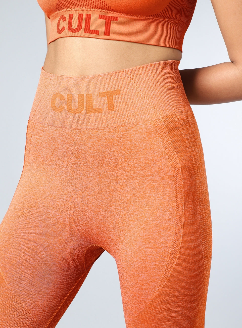 Women's Rust Contour Fit Seamless Tights