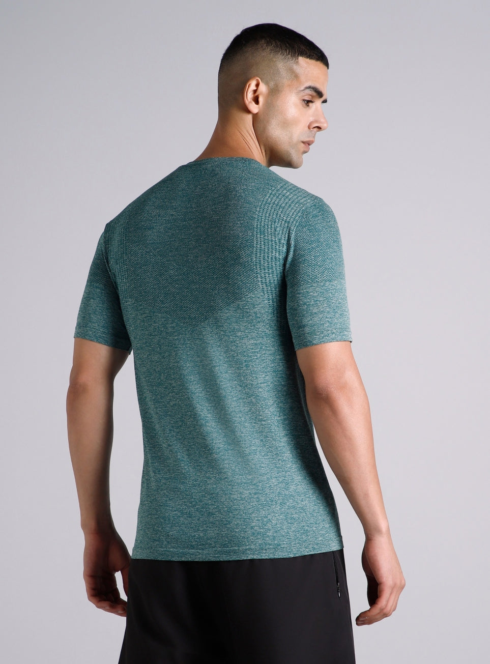 Men's Teal Contour Seamless T-shirt