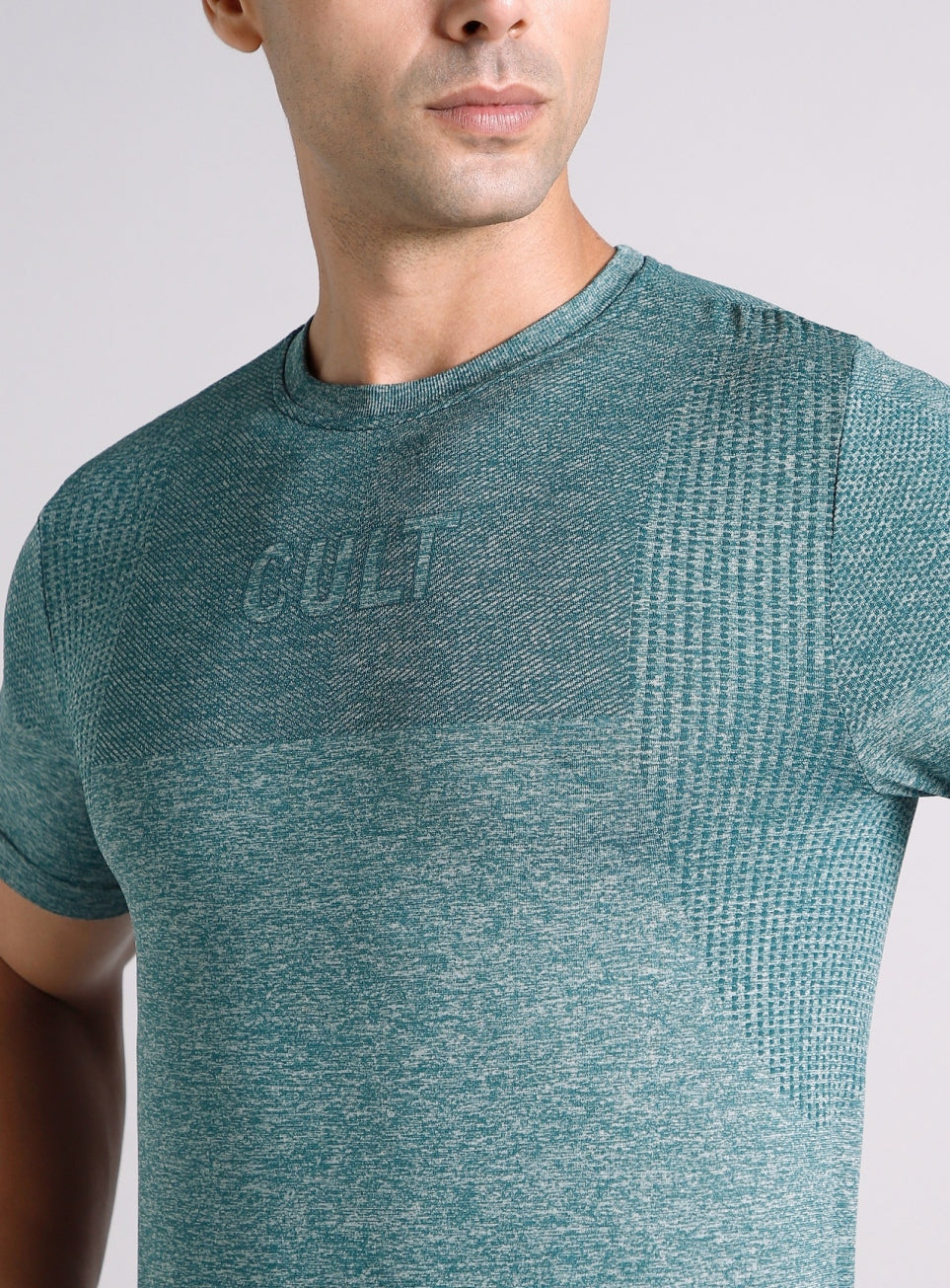 Men's Teal Contour Seamless T-shirt