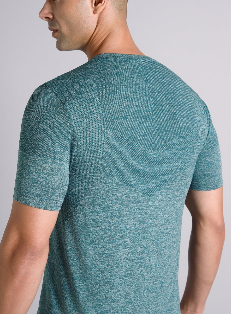 Men's Teal Contour Seamless T-shirt