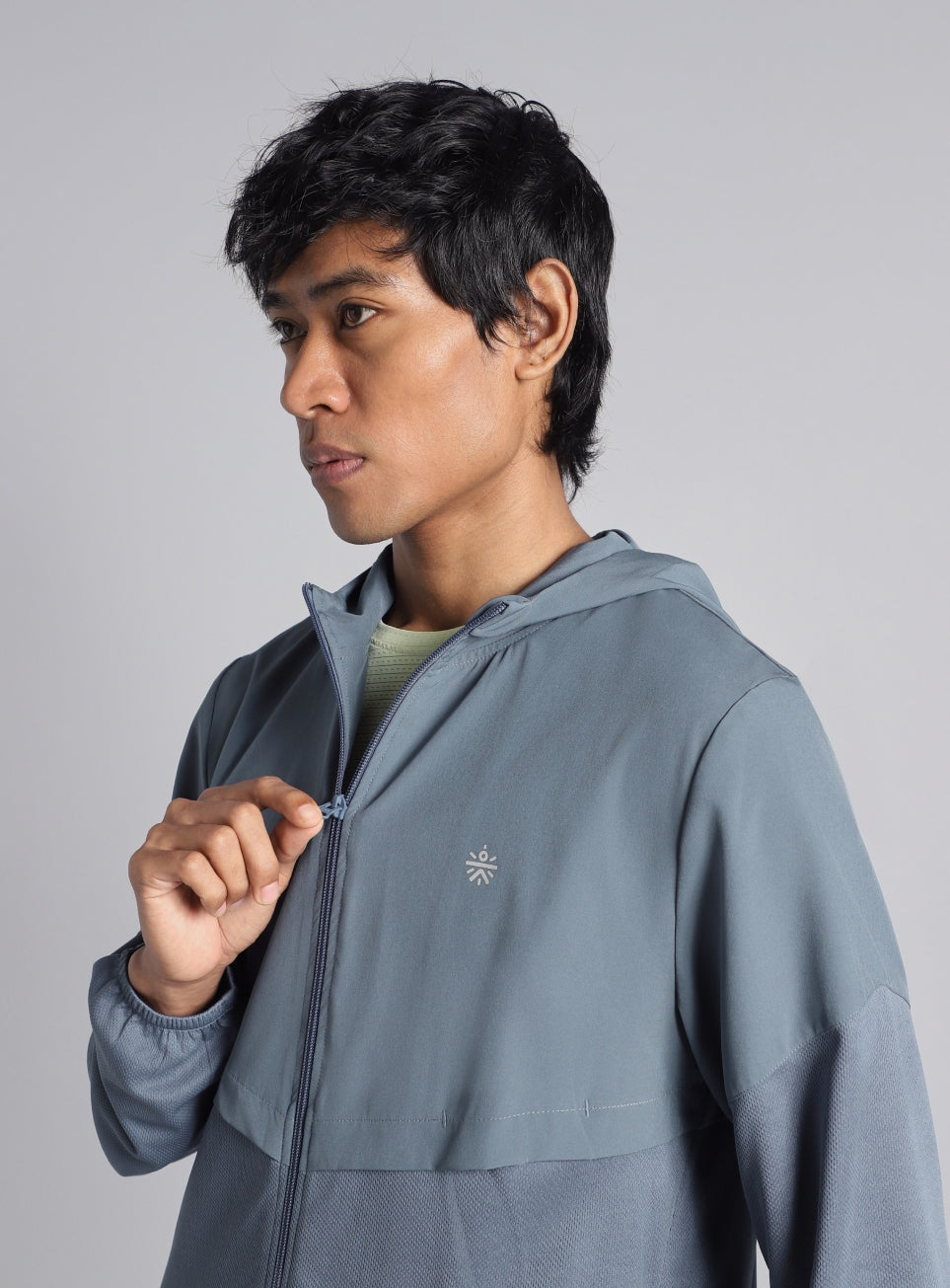 Men's Blue Speed Run Windbreaker Jacket