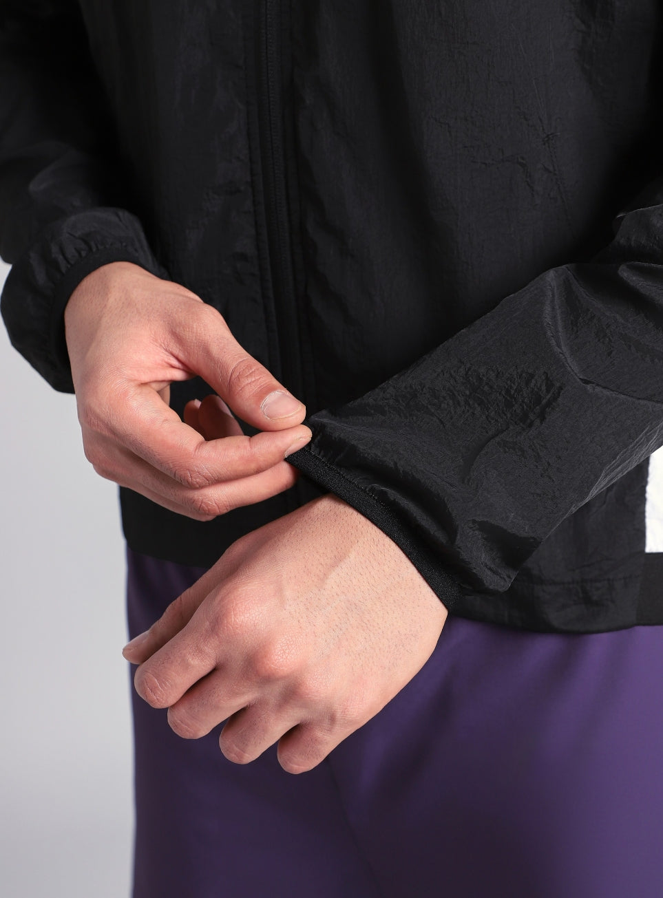 Men's Black Air Vents Running Jacket