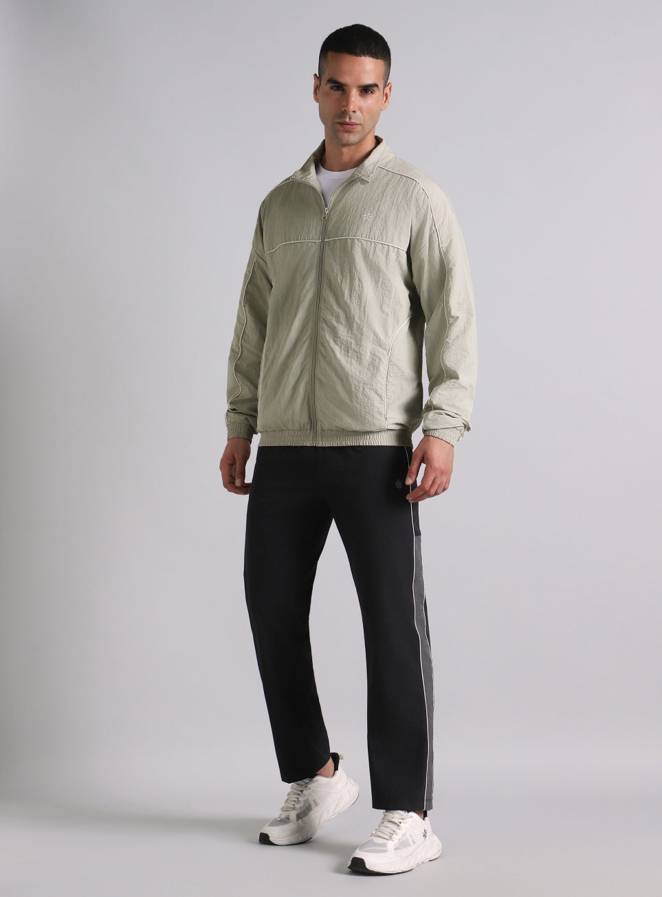 Men's Grey Power Up Layering Train Jacket