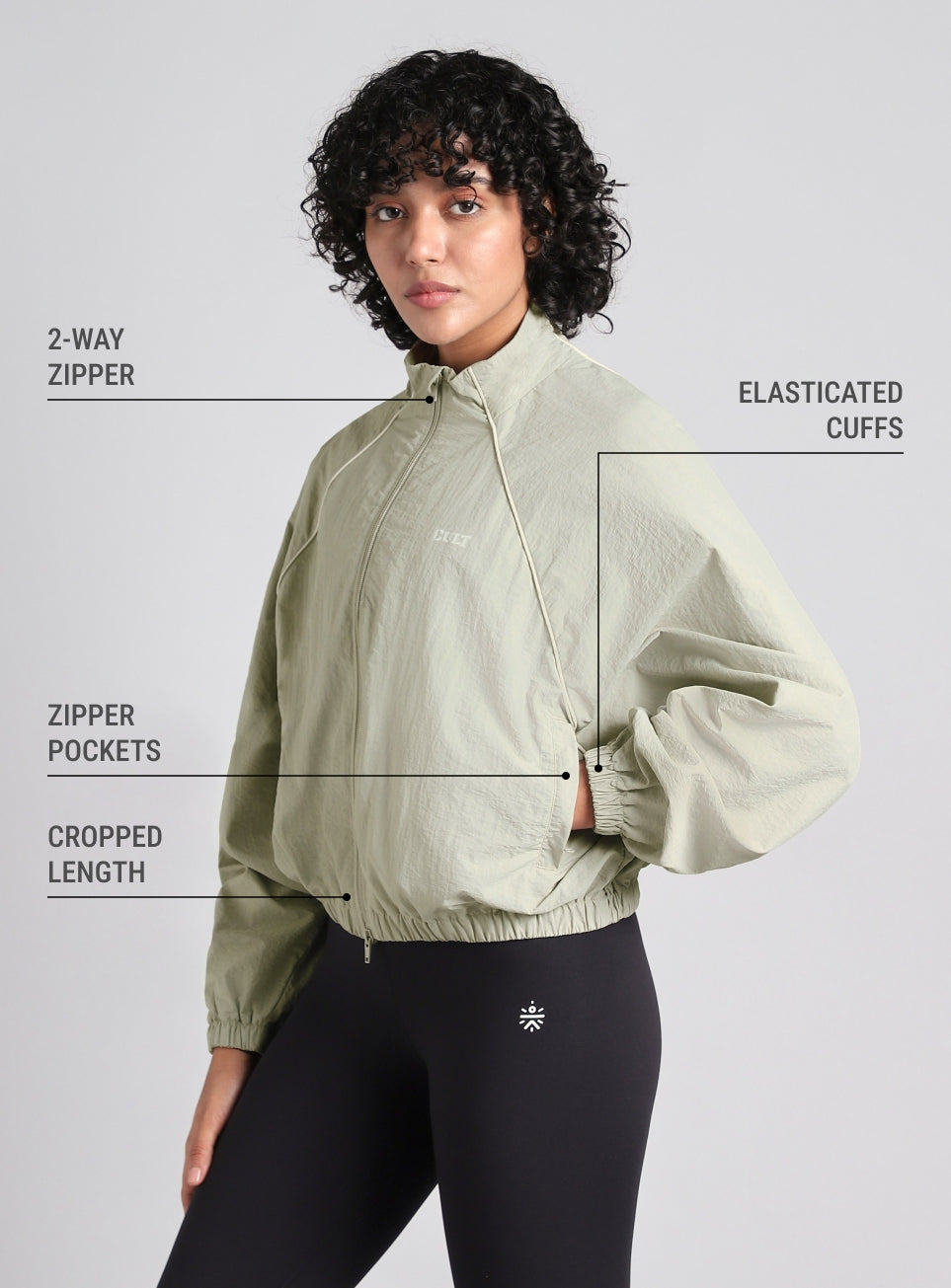 Women's Grey Combat Pro Relaxed Fit Jacket