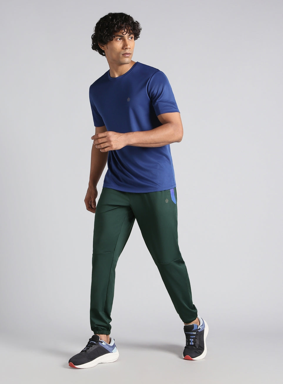 Men's Dark Green Halo Night Run Joggers