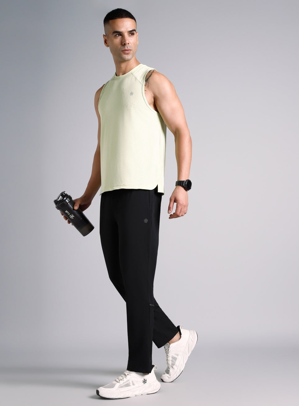 Men's Black Dark Series Running Trackpants