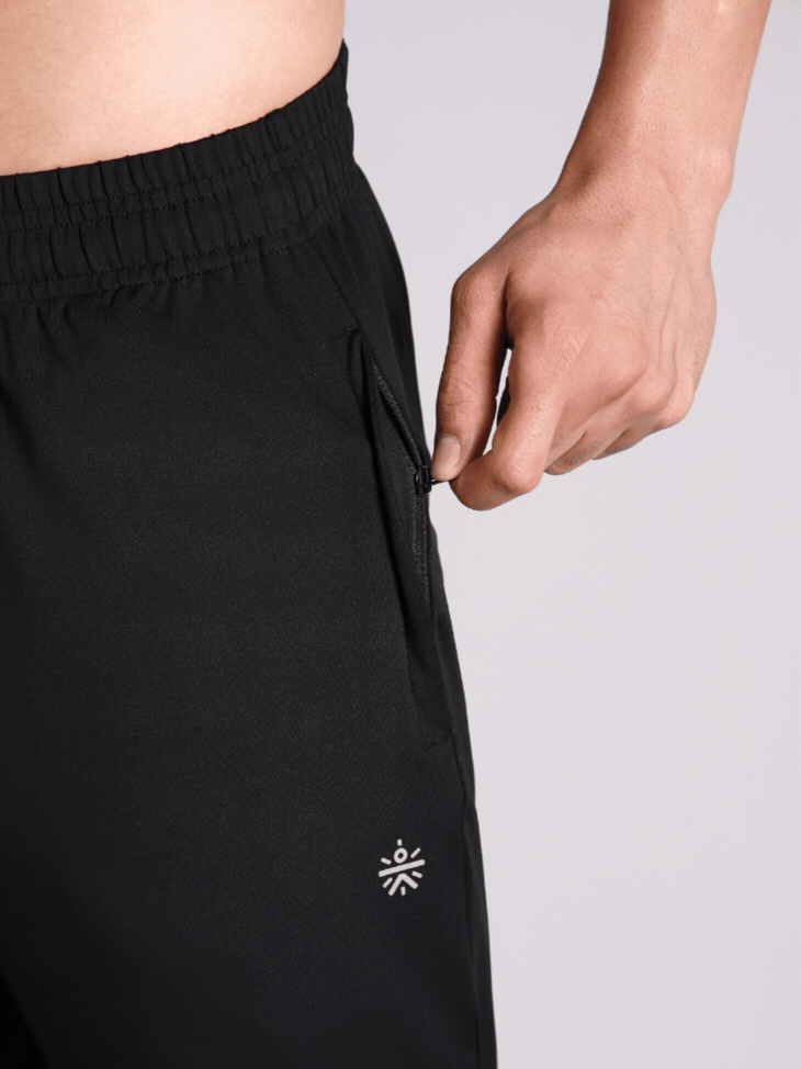 Men's Black Dark Series Running Trackpants