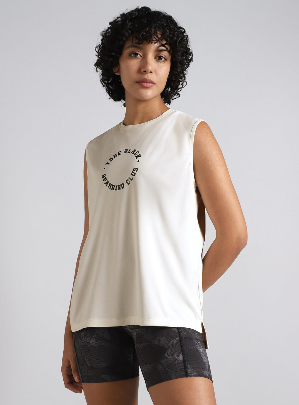 Women's White Combat Training Muscle Tank