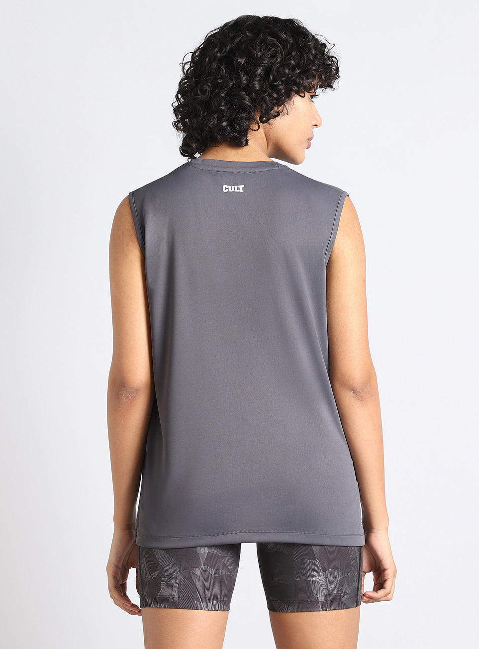 Women's Grey Combat Training Muscle Tank