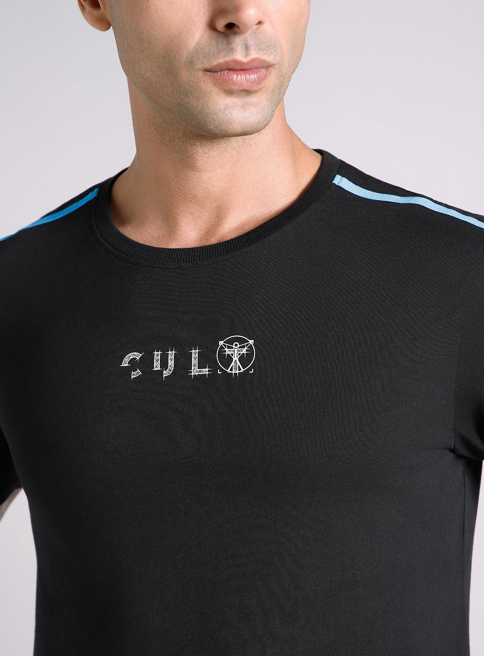 Men's Black Contrast Playday T-shirt
