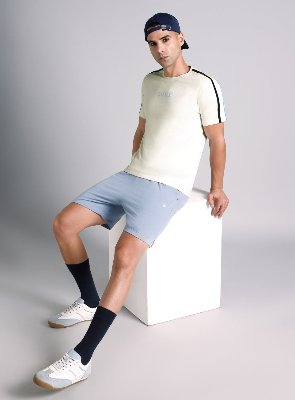 Men's White Contrast Playday T-shirt