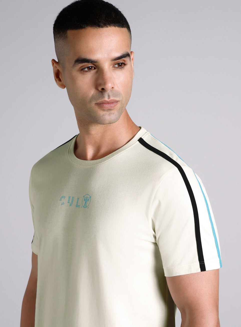 Men's White Contrast Playday T-shirt