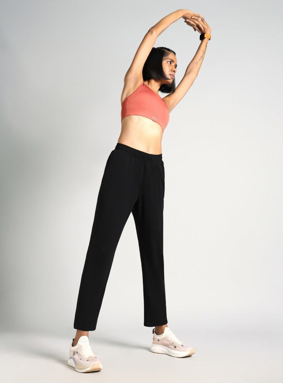 Women's Black Dark Series Running Trackpants