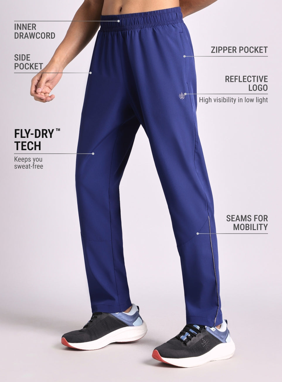Men's Blue Speed Run Trackpants