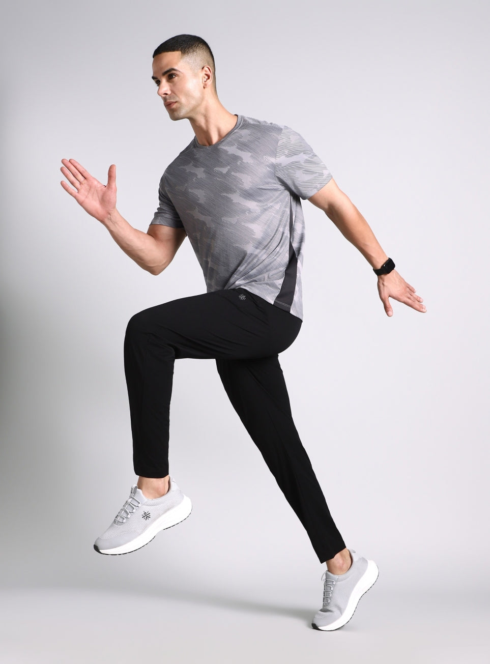Men's Black Dark Series Running Trackpants