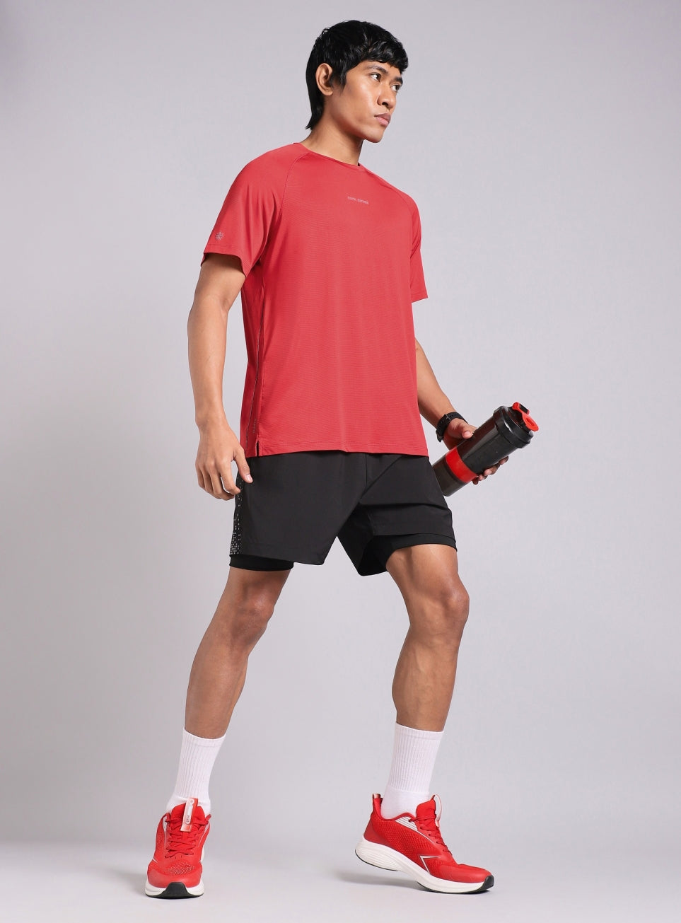 Men's Red Dark Series Speed Run T-shirt