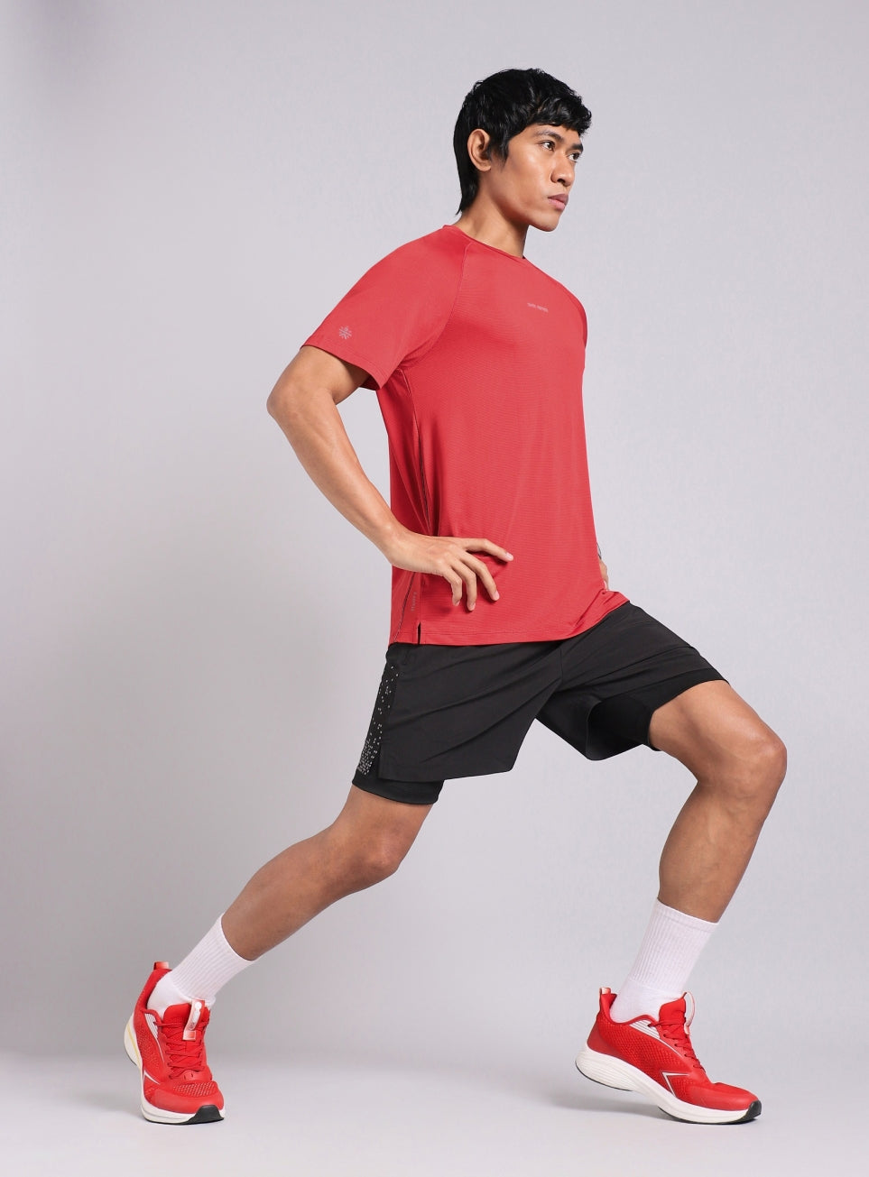 Men's Red Dark Series Speed Run T-shirt