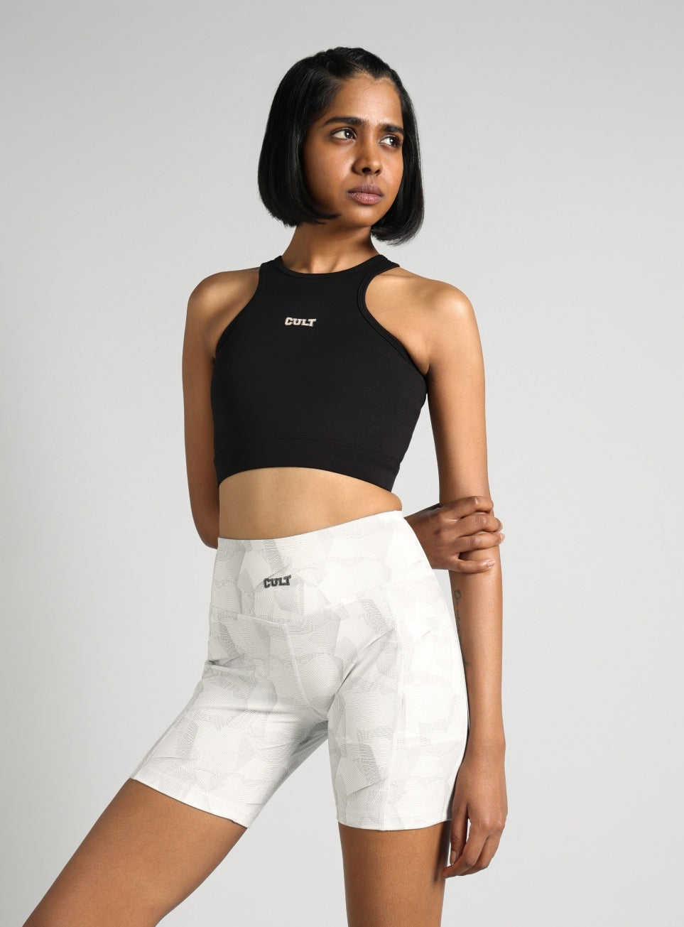 Women's Black Combat Pro Longline High Support Bra