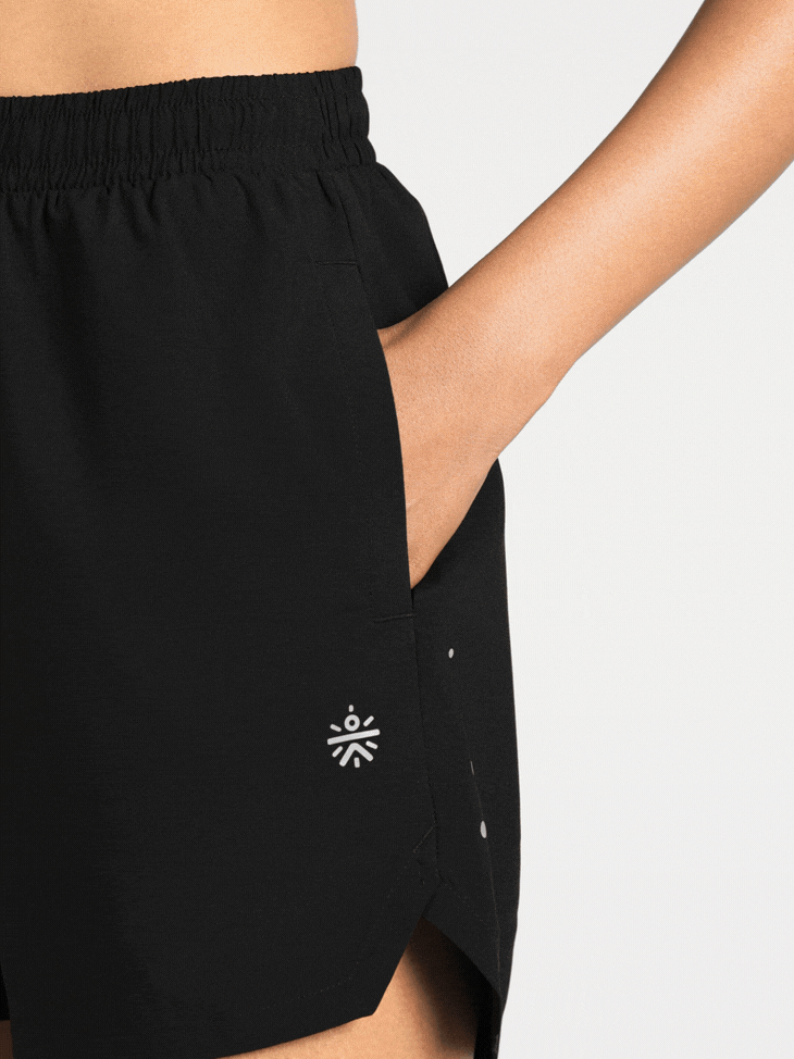 Women's Black After Dark Running Shorts