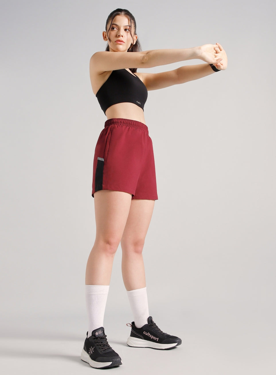 Women's Maroon Moonlight Runner's Shorts