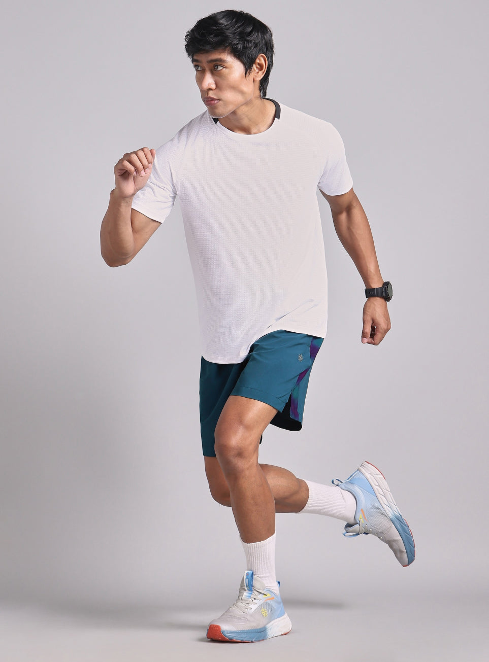 Men's Teal Halo Night Run Shorts