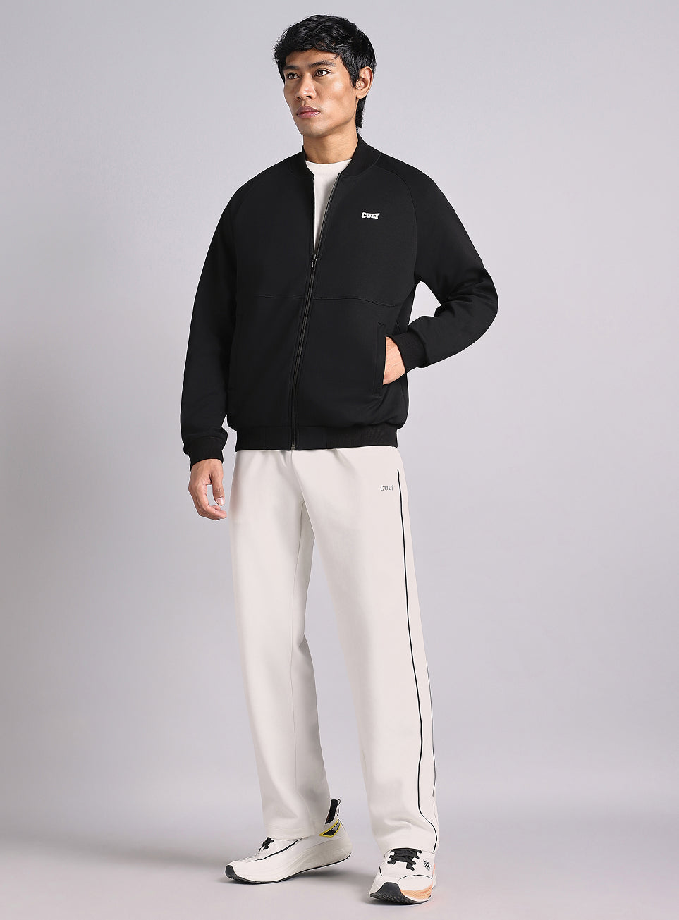 Men's Black Combet Training Bomber Jacket