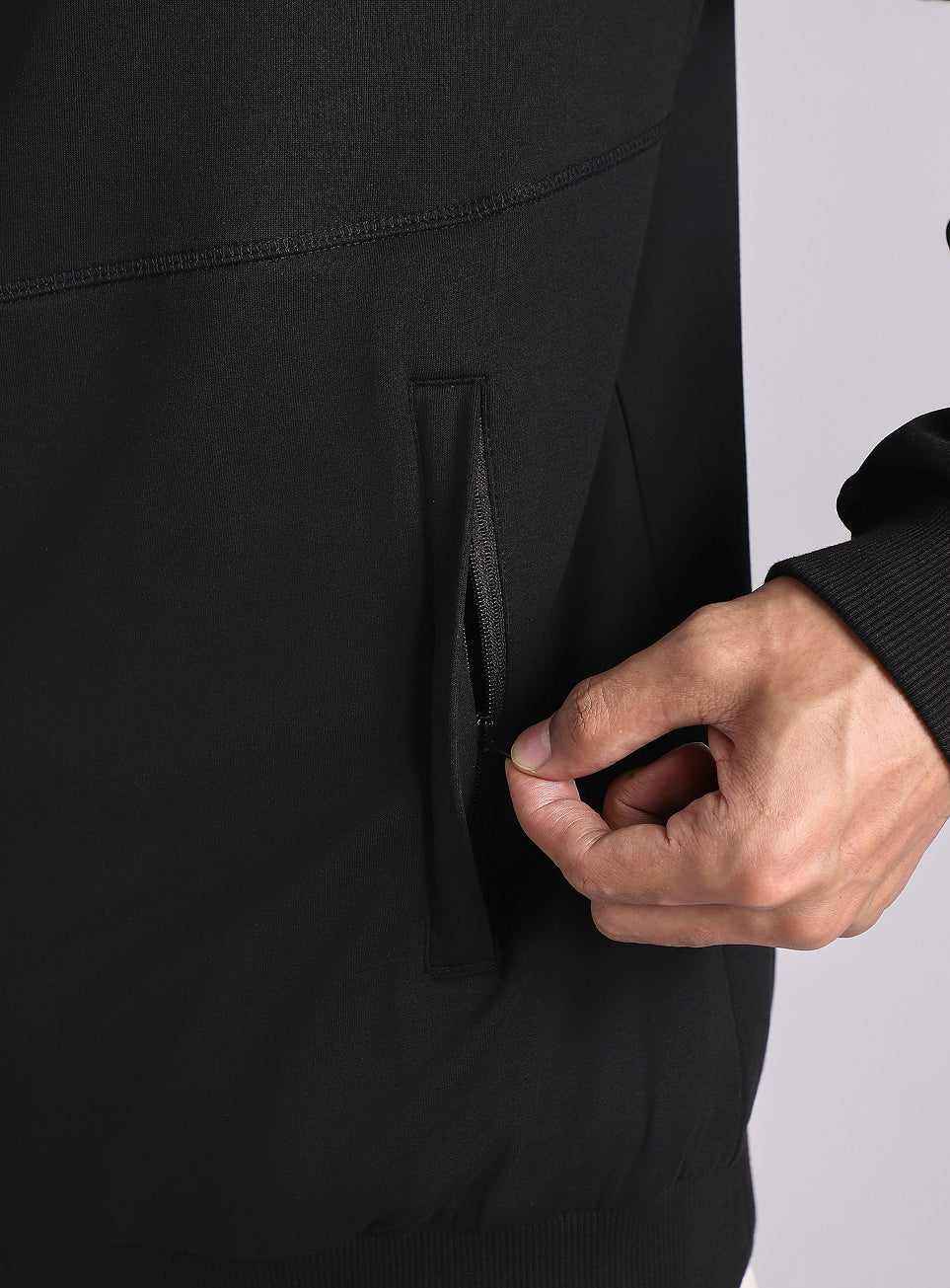 Men's Black Combet Training Bomber Jacket