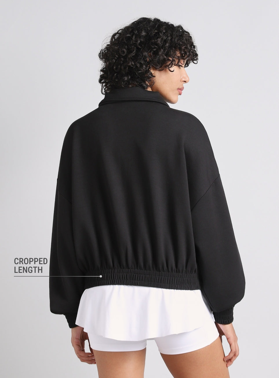 Women's Black Train Combat Boxy Fit Jacket