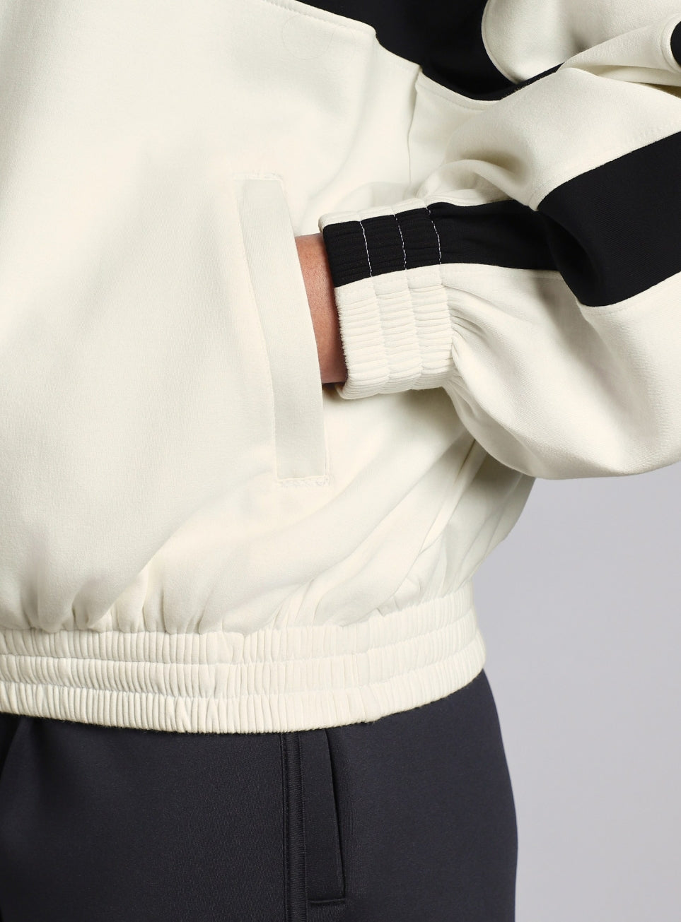 Women's White Train Combat Boxy Fit Jacket