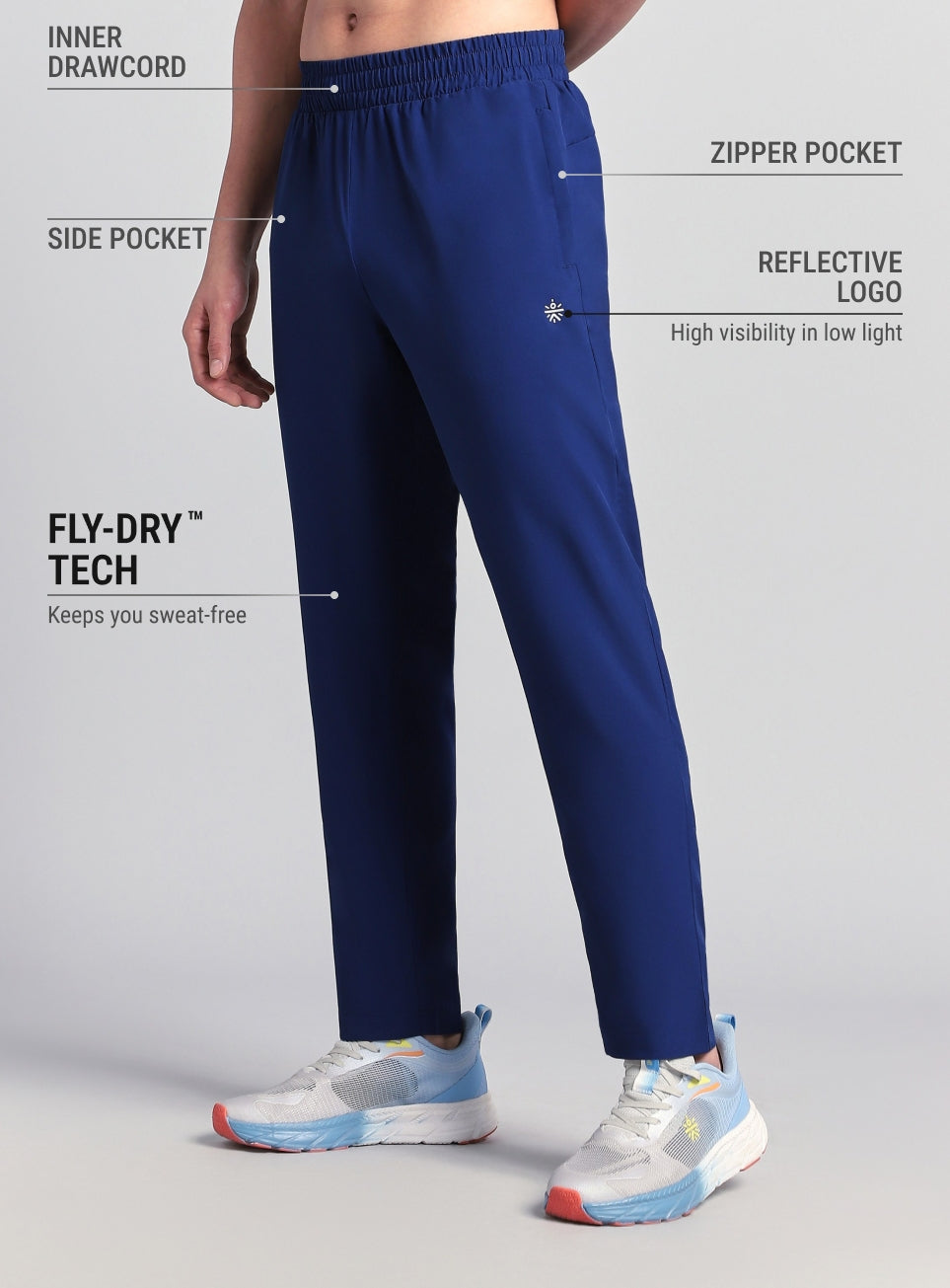 Men's Blue After Dark Running Trackpants