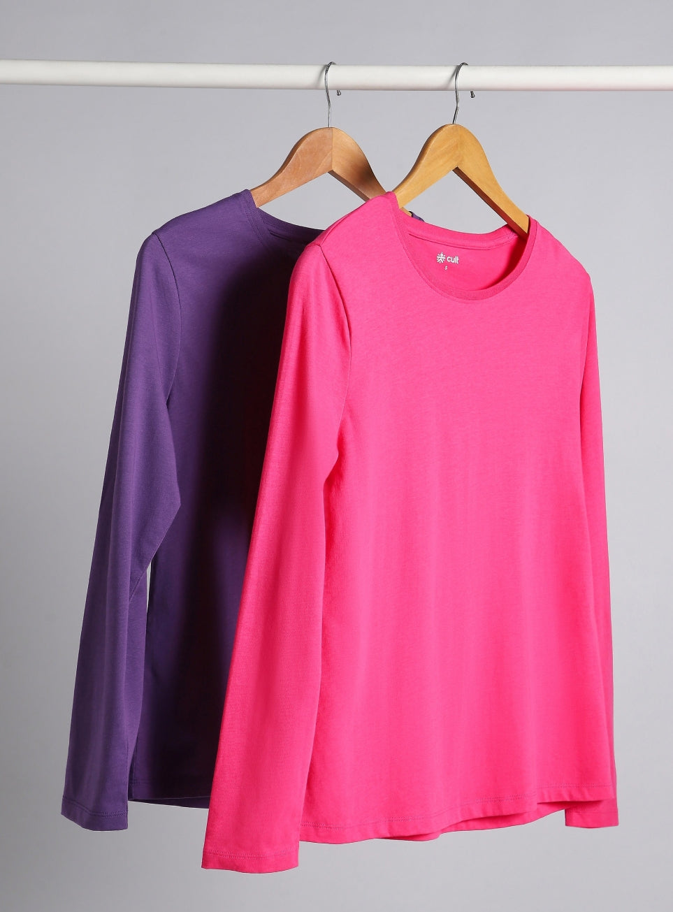 Women's Cult Essential Cotton Pack of 2 Full Sleeve T-shirts