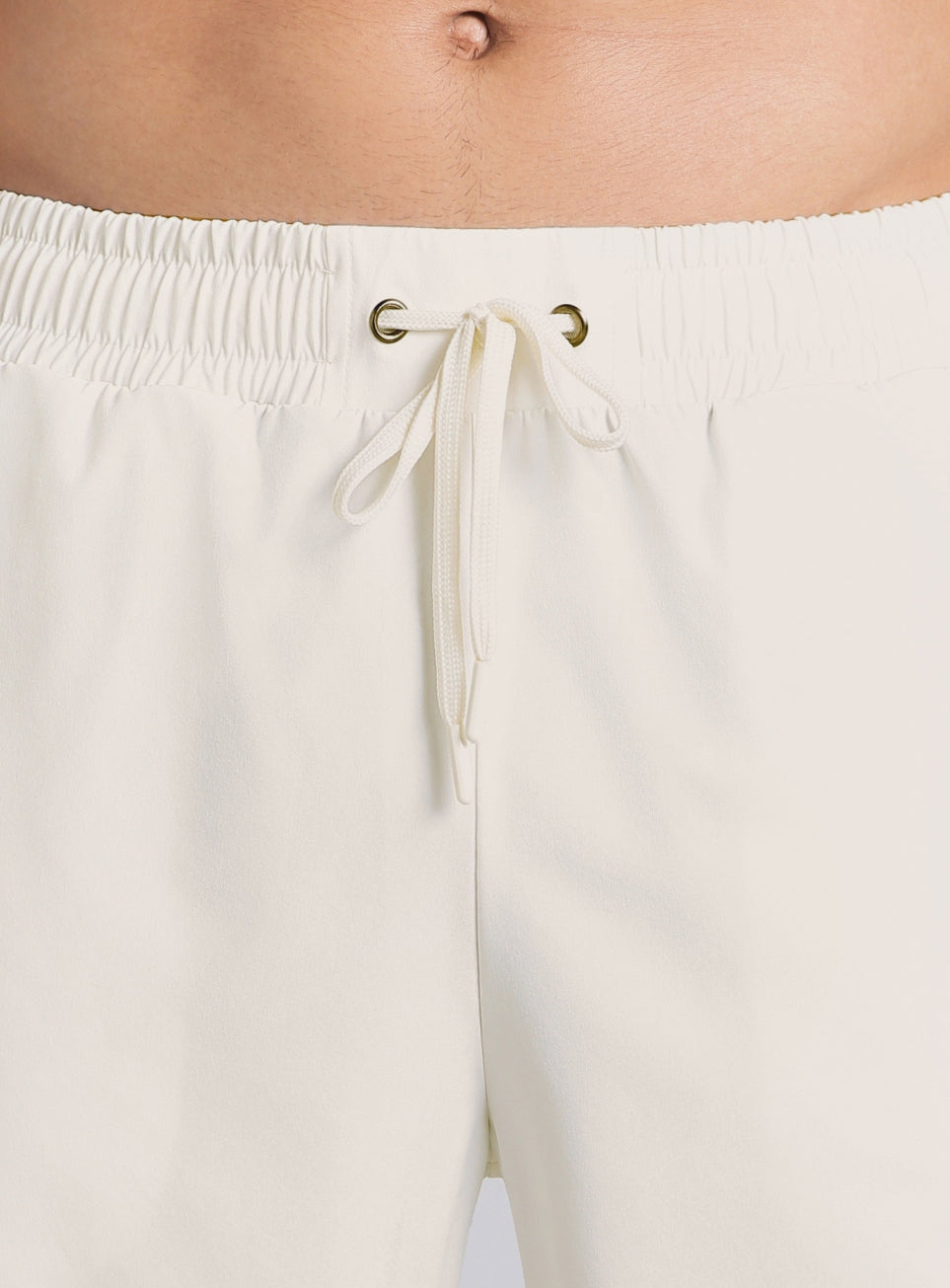 Men's White Combat Training Shorts with Inbuilt Tights