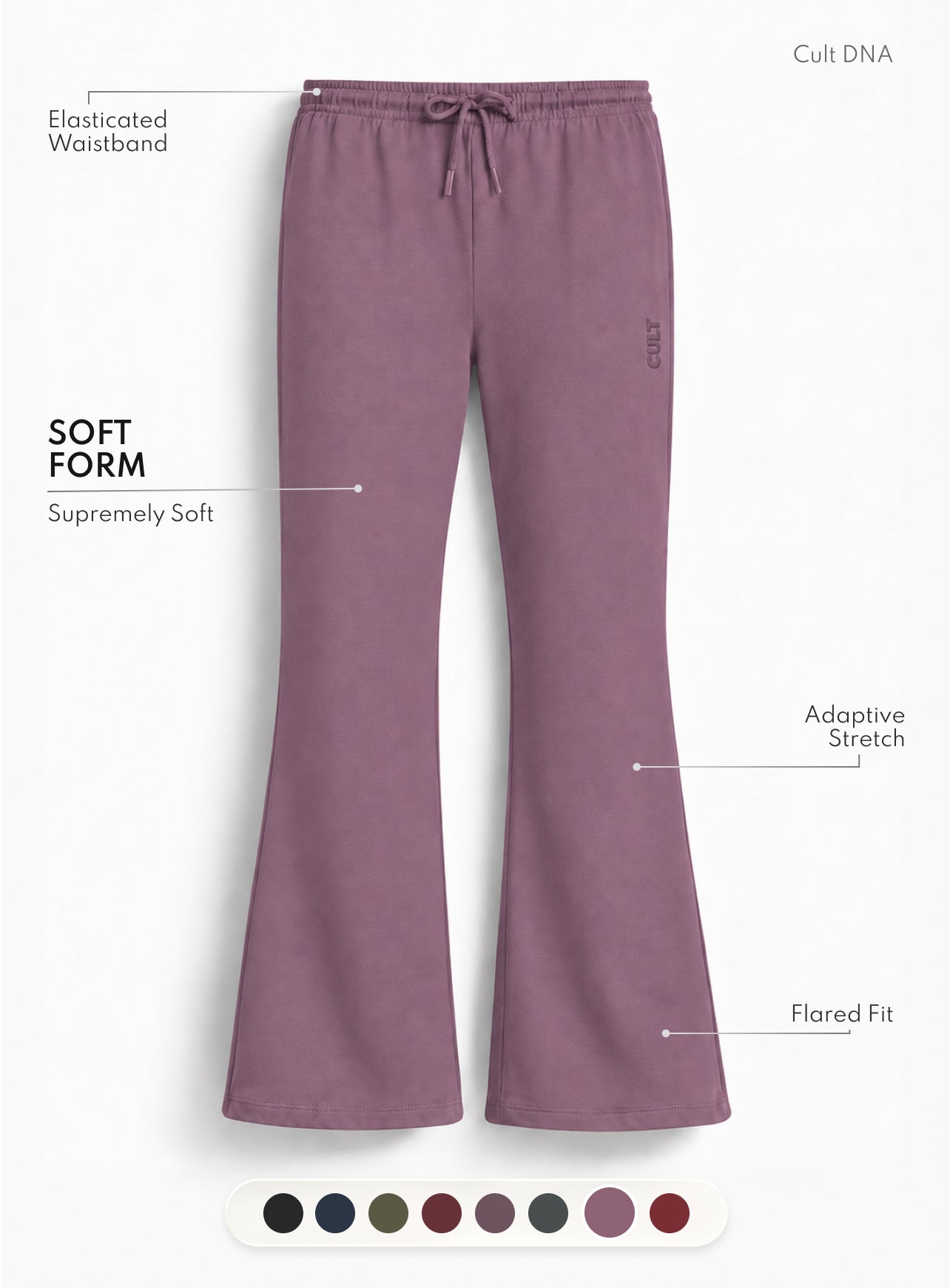Women's Plum Soft Form Flow Flared Pants