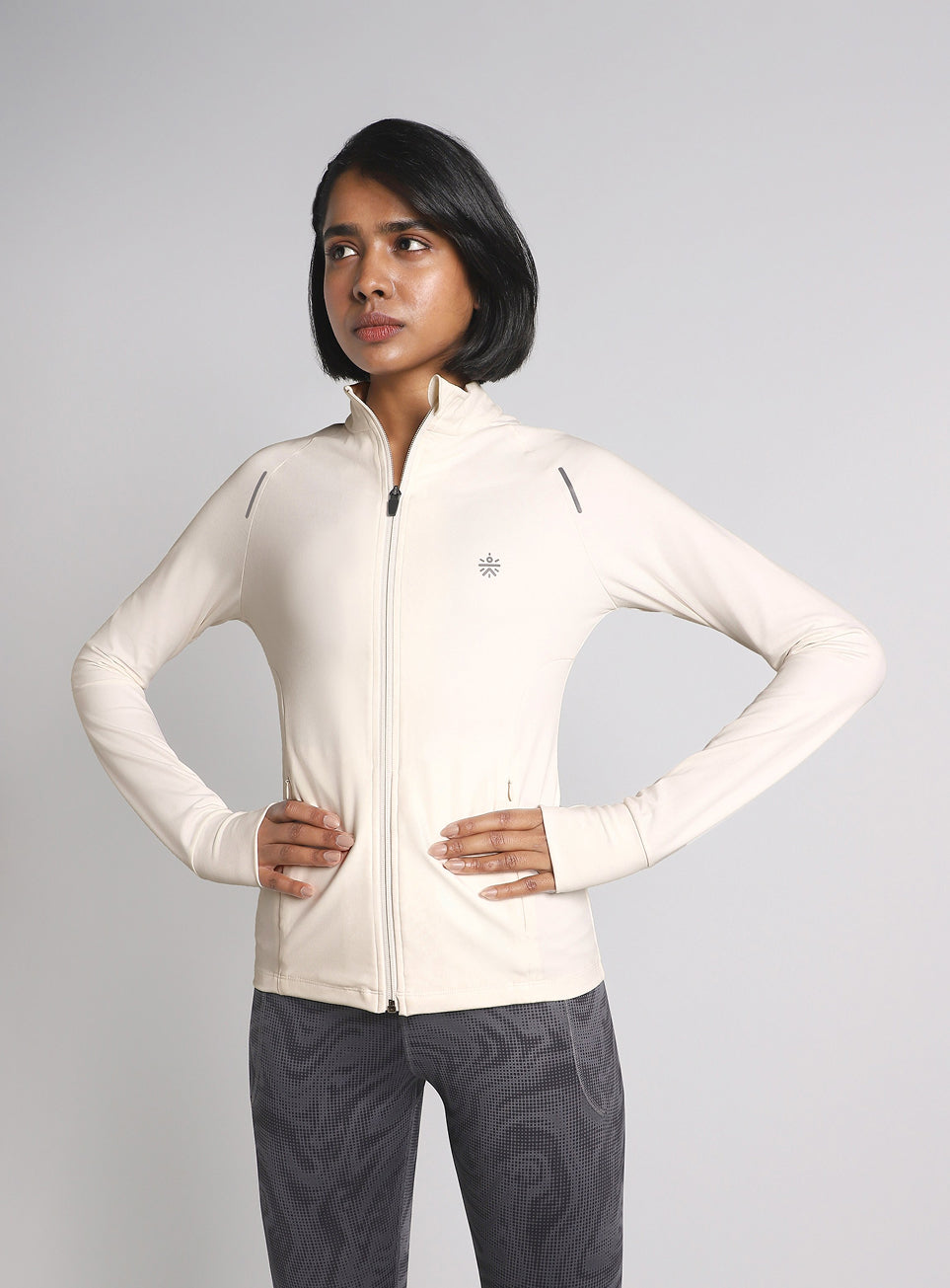 Women's White Performance Training Essential Jacket