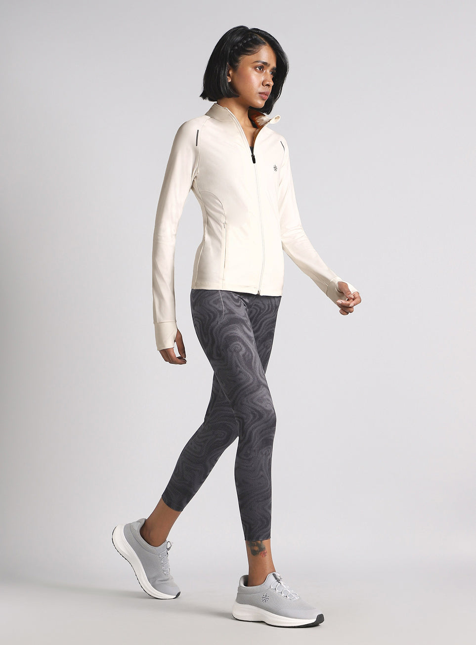 Women's White Performance Training Essential Jacket