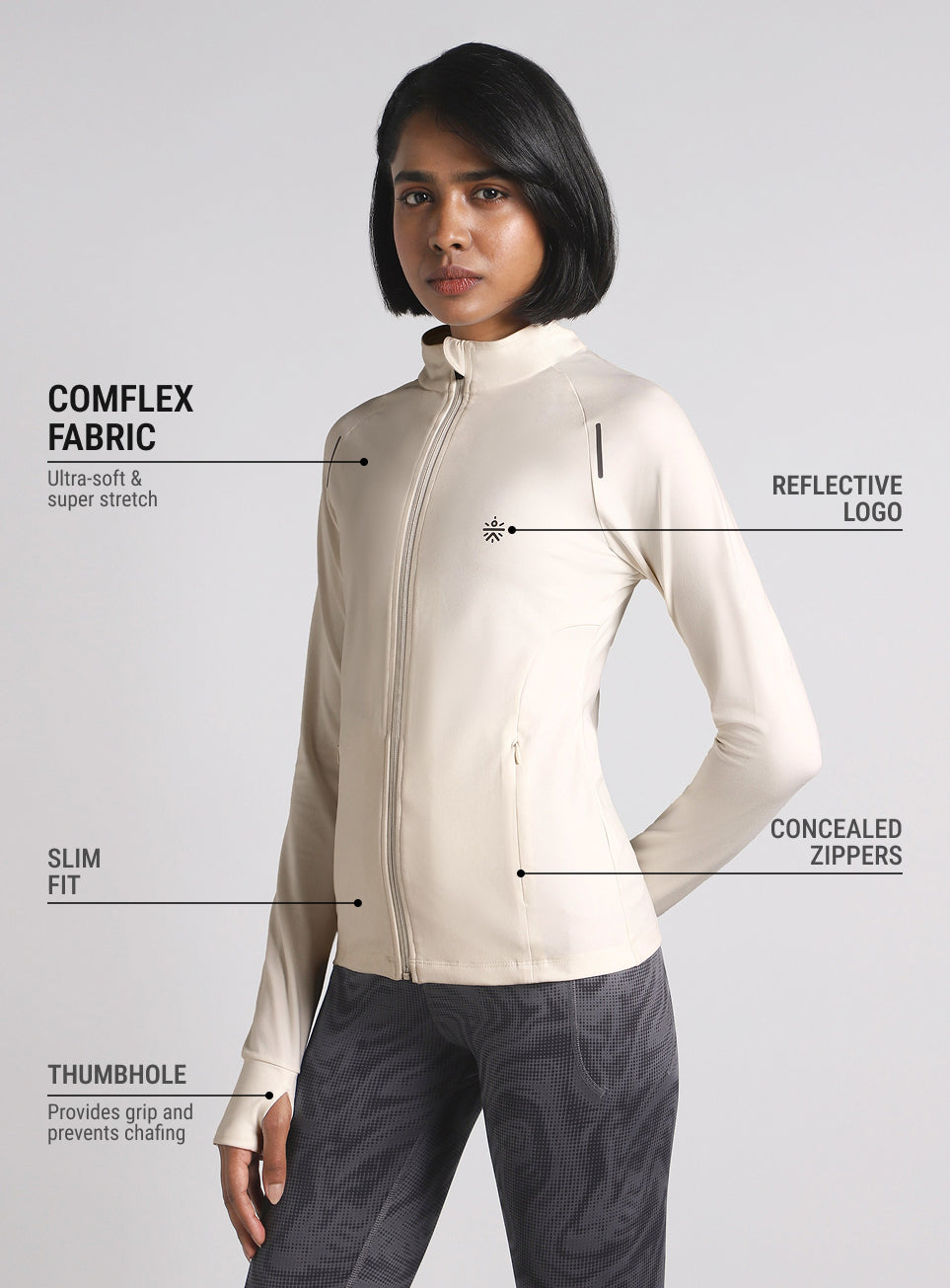 Women's White Performance Training Essential Jacket