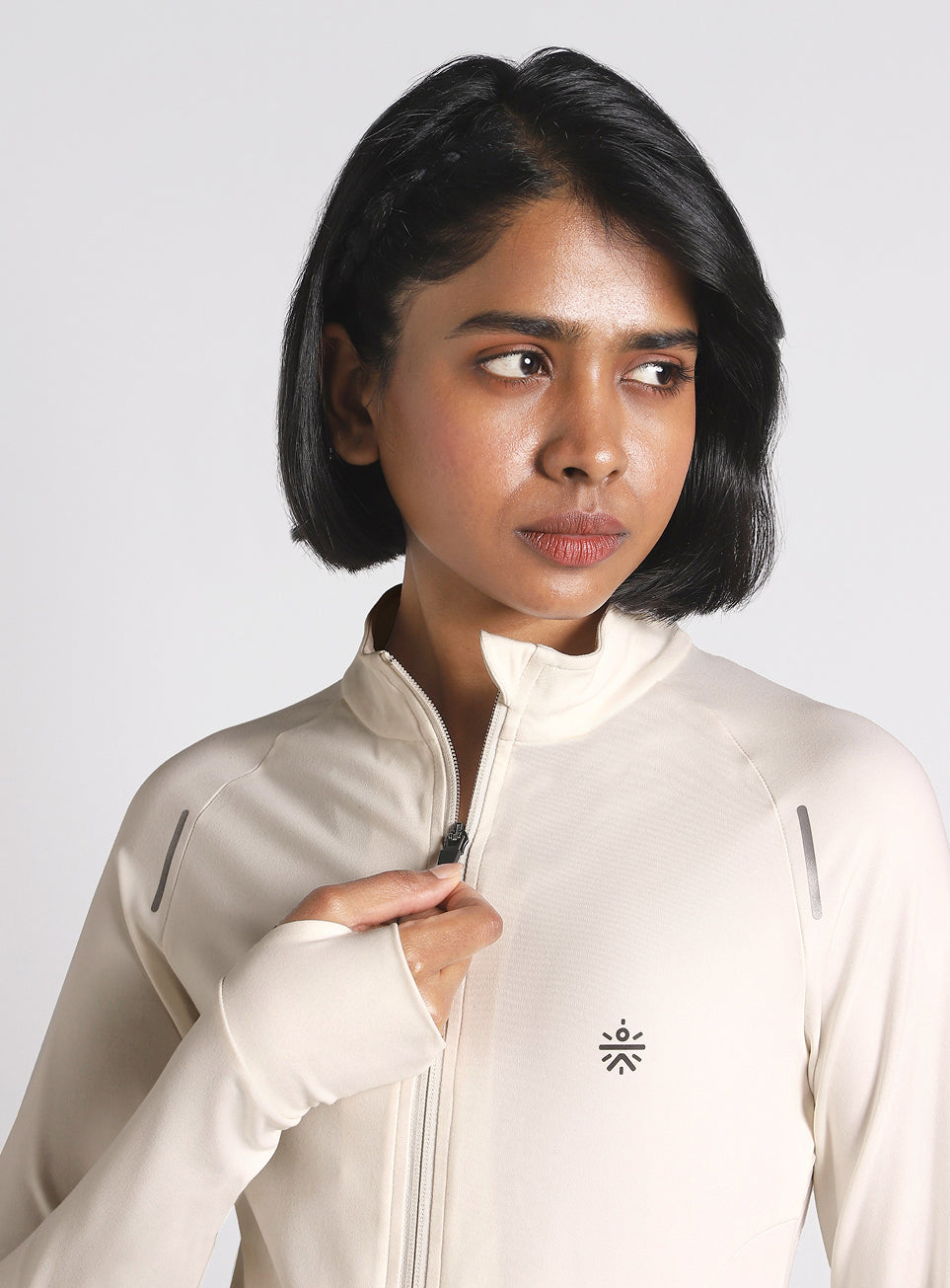 Women's White Performance Training Essential Jacket