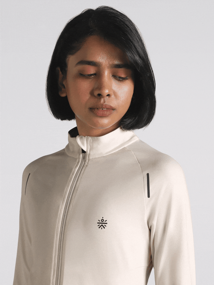 Women's White Performance Training Essential Jacket