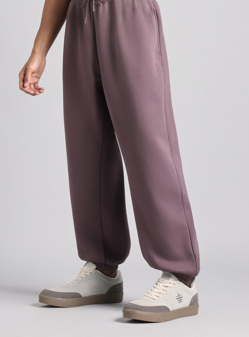 Men's Purple Luxe Fleece Comfort Relaxed Fit Joggers