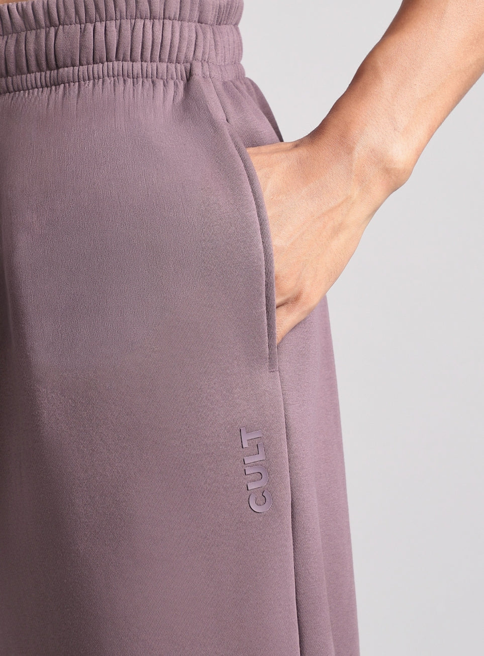 Men's Purple Luxe Fleece Comfort Relaxed Fit Joggers