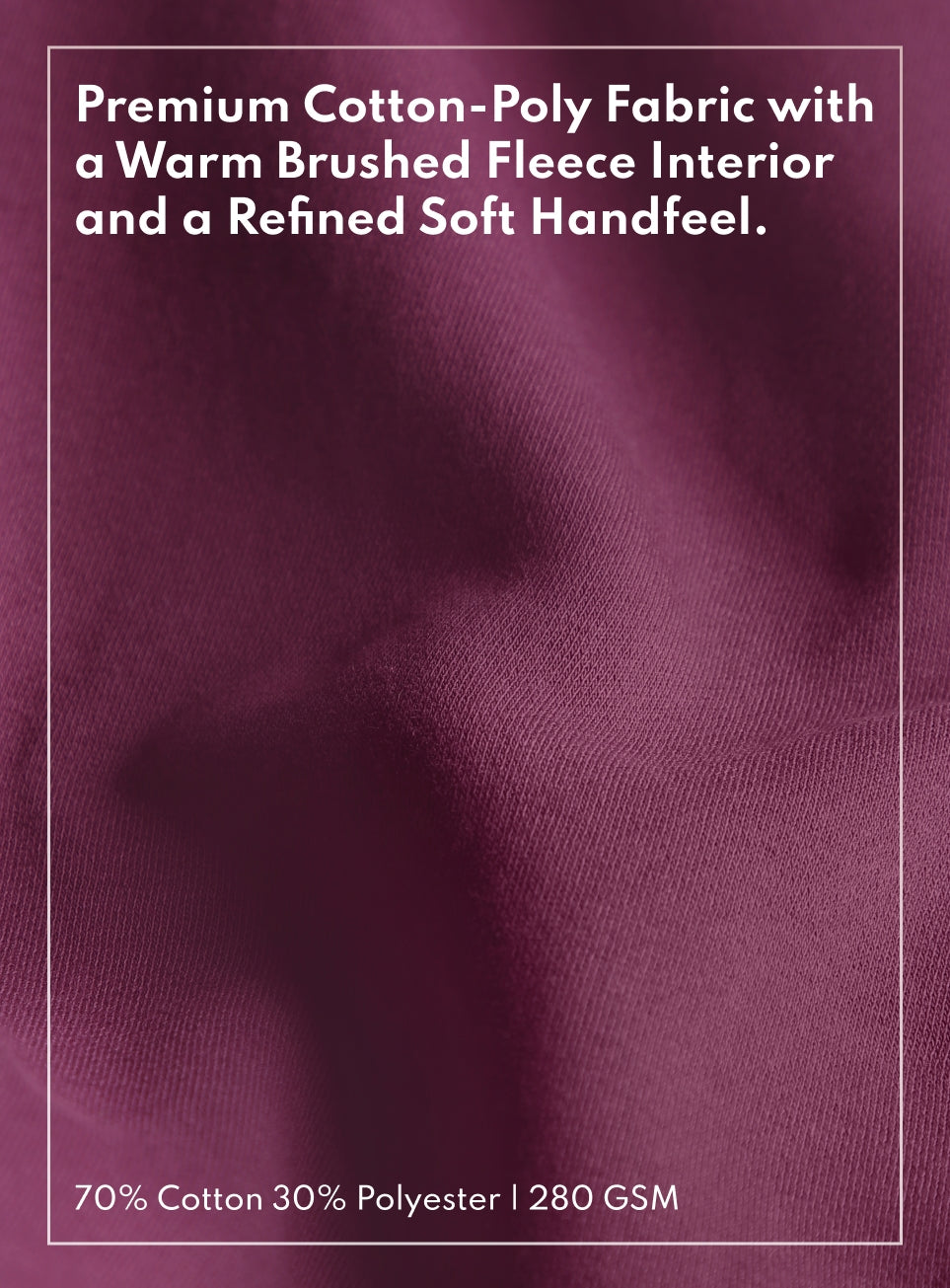 Men's Plum Luxe Fleece Relaxed Fit Trackpants