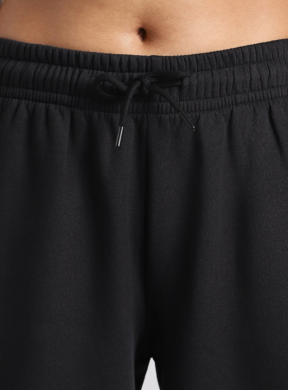 Women's Black Luxe Fleece Relaxed Fit Joggers