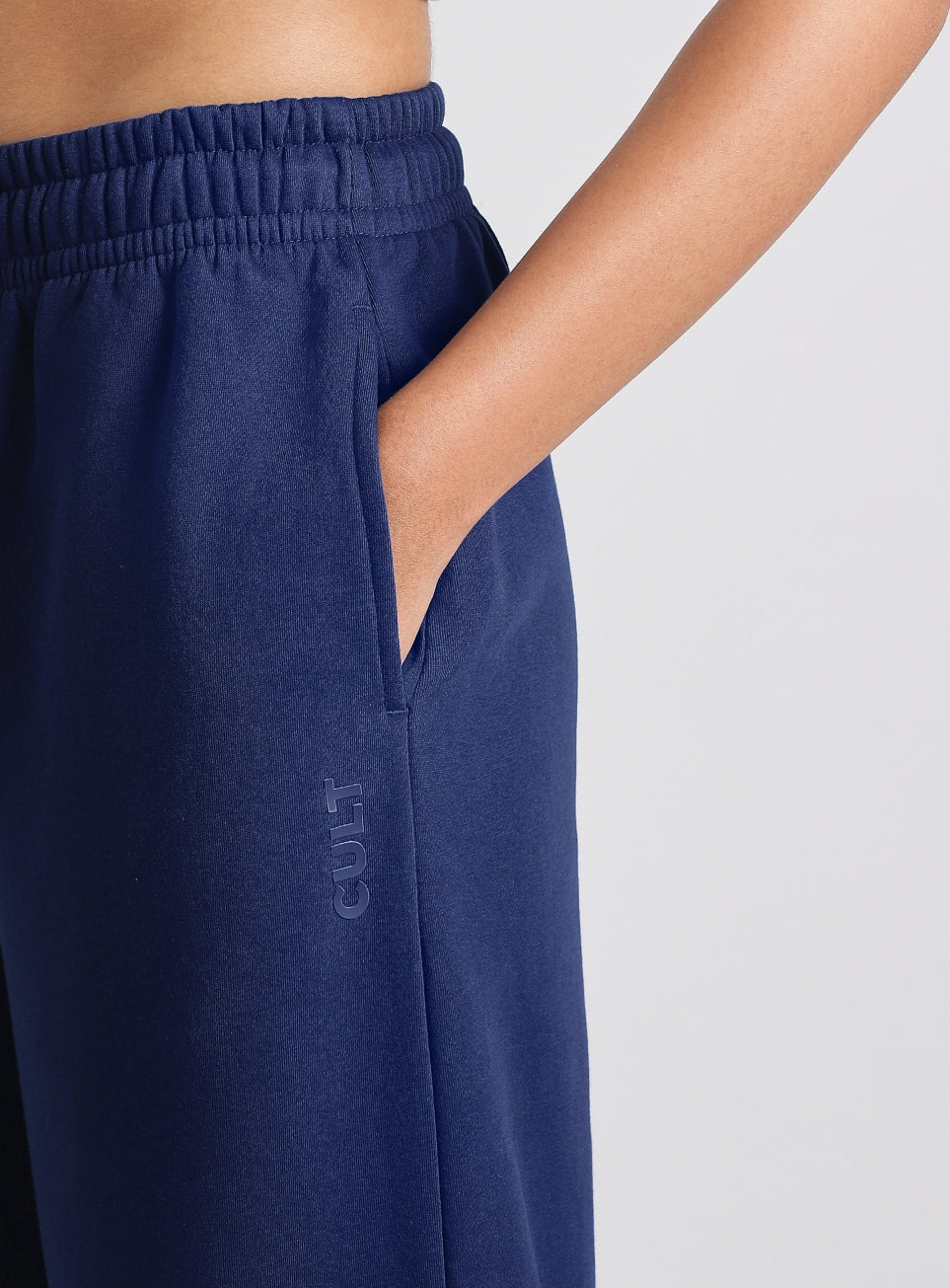 Women's Navy Luxe Fleece Relaxed Fit Joggers