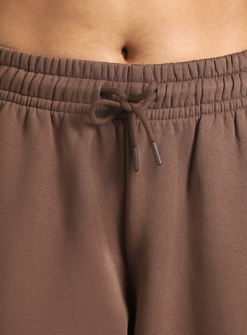 Women's Brown Luxe Fleece Relaxed Fit Joggers