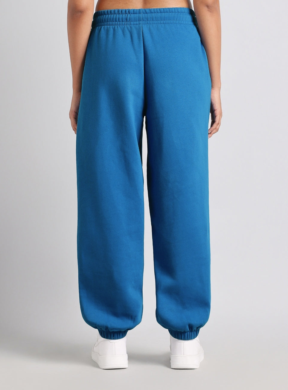 Women's Blue Luxe Fleece Relaxed Fit Joggers