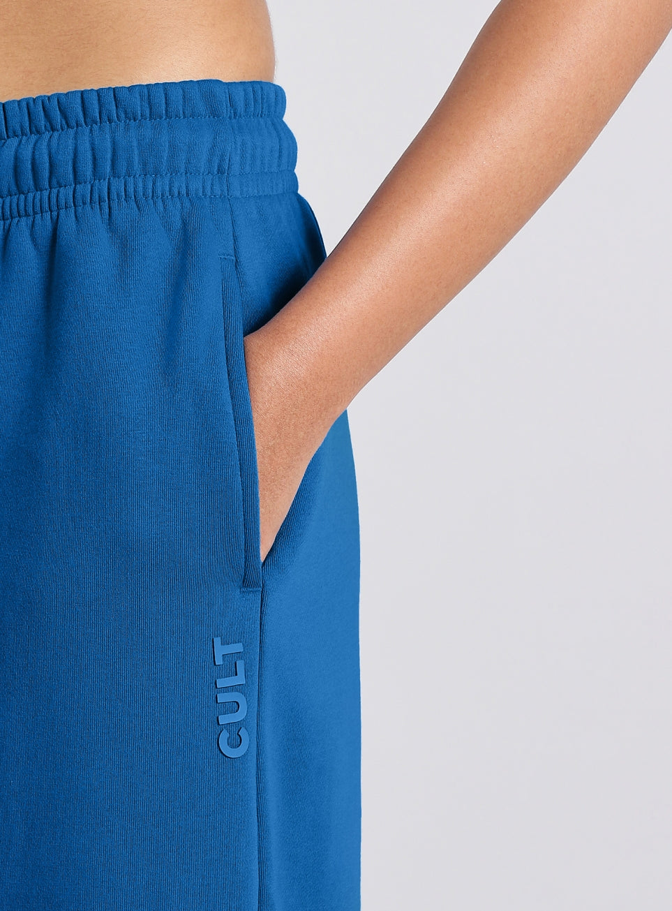 Women's Blue Luxe Fleece Relaxed Fit Joggers