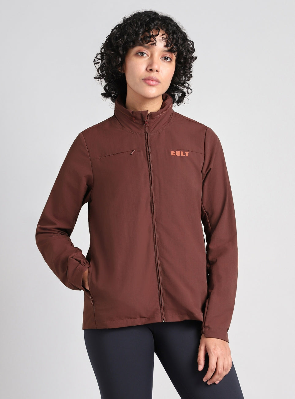 Women's Brown Trail Blaze Outdoor Travel Jacket