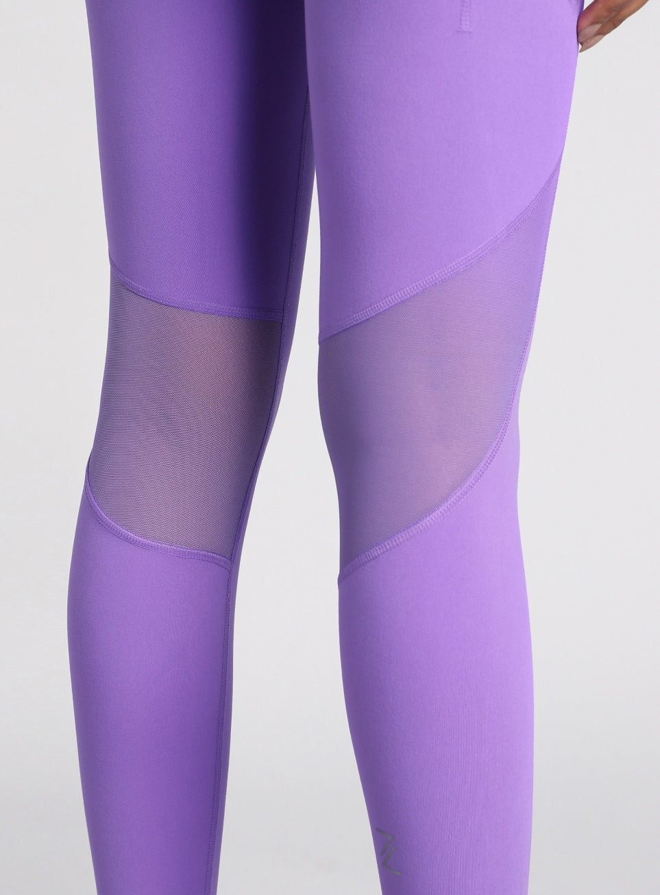 Women's Purple Mesh Motion Pro Running Tights