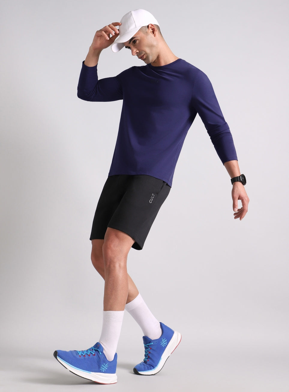 Men's Navy Essential Regular Fit Full Sleeve T-shirt