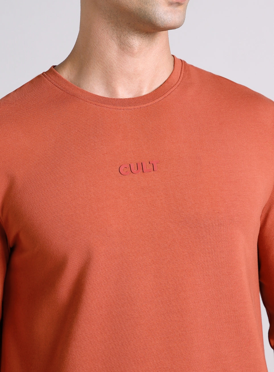 Men's Rust Essential Regular Fit Full Sleeve T-shirt